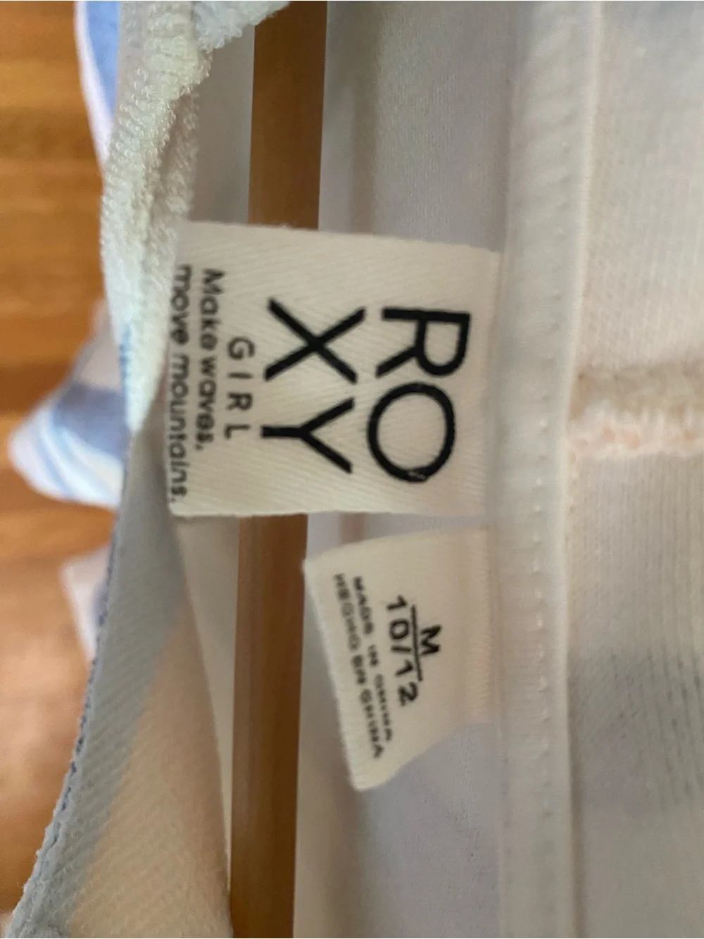 Roxy  10/12 kids Striped Hooded Pullover with front pocket Beach cozy